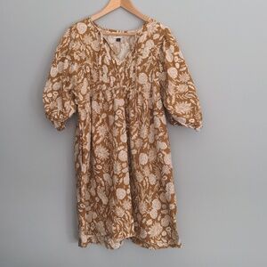 Pretty Puff Sleeve Cotton Sundress